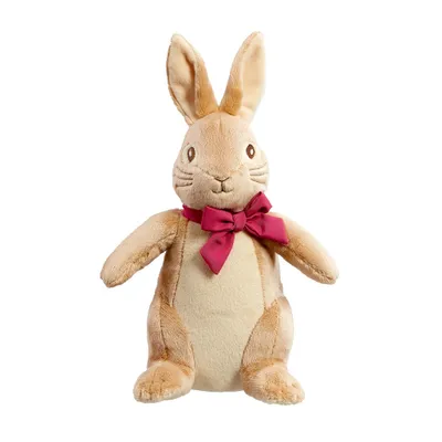 Immagine prodotto di Coniglio di peluche arcobaleno Flopsy con fiocco grande