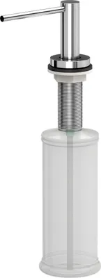 Produktbild von QUADRON Seifenspender JUDY SteelQ Einbau Küche, Spülmittelspender Küche, Farbe: Chrom, Seifenspender für Spülbecken mit 500ML Flasche