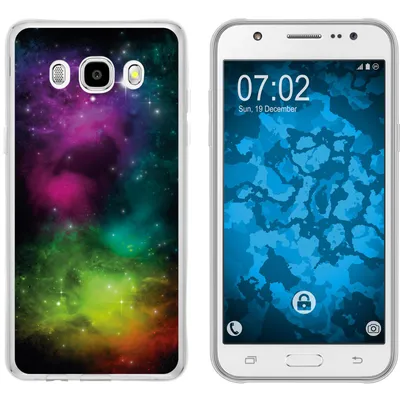 Produktbild von PhoneNatic Case kompatibel mit Samsung Galaxy J5 (2016) J510 Silikon-Hülle Space Starfield M7