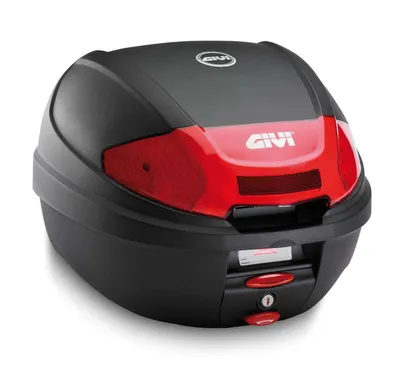 Produktbild von Givi Topcase E300N2 Monolock schwarz matt mit Platte - neuer Verschluss