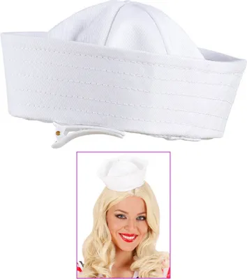 Produktbild von Mini Matrosenmütze Matrosenhut weiß