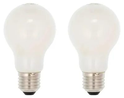 Productafbeelding van Vito Lighting LED Peerlamp A60 E27 Mat - 5.5W 660lm 2700K - Warmwit - Vervangt 50W - 2 stuks
