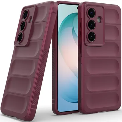 Produktbild von Handyhülle für Samsung Galaxy S26 Weich TPU Silikon Stossfest Anti-rutsch Hülle bordeaux