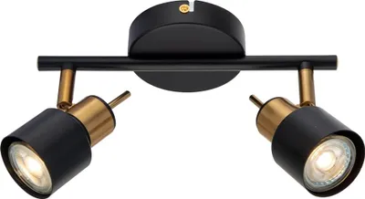 Produktbild von ARTE LAMP Deckenlampe für 4 LED Lampen – Deckenstrahler für Küche – Deckenleuchte mit Kabel - Weiße Metallarmatur.Color:Schwarz,Size:2