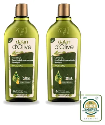 Image de 2 gels douche hydratants et nourrissants Dalan d'Olive - 400 ml - Lot de 2