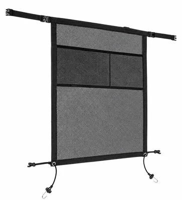 Produktbild von Hundetrenngitter Auto 69x56cm, Hundeschutz Rücksitz Netz PKW SUV, Auto Sicherheitsnetz für Haustiere & Hunde