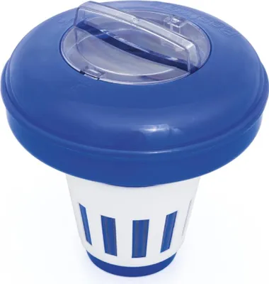 Produktbild von Bestway | Flowclear Dosierschwimmer Blau Weiß | 16,5 cm Ø | Poolwasser sauber und kristallklar