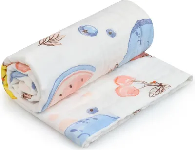 Produktbild von HOTUT Babydecke 100% Baumwolle Atmungsaktiv 86x70cm Mädchen Jungen