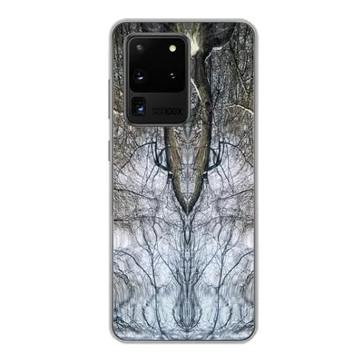 Produktbild von MuchoWow® Handyhülle Schutzhülle Hülle für Samsung Galaxy S20 Ultra Baum - Kunst - Psychedelisch Silikon Softcase Handy Hülle - Karteninhaber