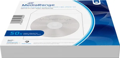 Produktbild von MediaRange CD Hüllen 50pcs Papier Flagwindow retail
