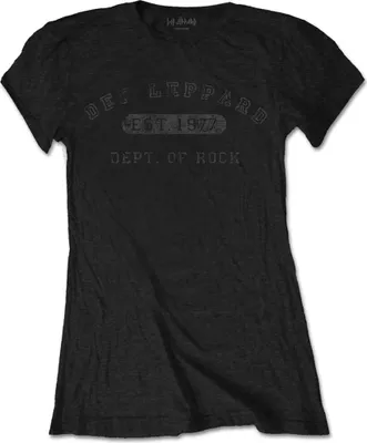 Produktbild von Def Leppard Collegiate Logo Black M Damen T-Shirt