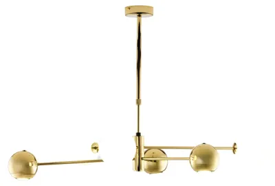 Produktbild von JUPITER Kronleuchter MOKA Modern 6-flammig G9 GU10 Gold Stahl Metal