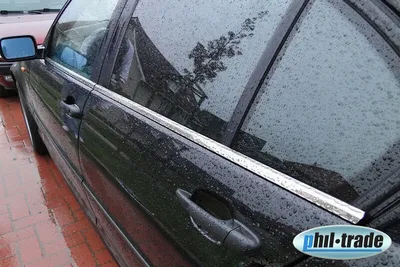 Image de Baguettes de vitres en acier inoxydable chromé pour BMW 3ER | Type E46 | Année de construction 1998-2005 | 4pcs SET