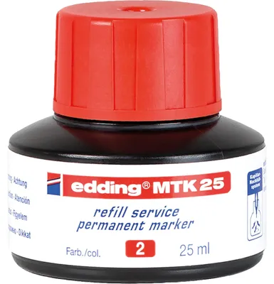 Produktbild von edding Nachfülltinte MTK 25 rot
