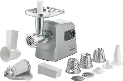Produktbild von Gorenje MG2500DS Meat grinder, 2500 W, Grinding capacity (kg/min) 2.8, Stainless Steel/White | Gorenje