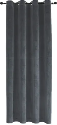 Produktbild von Vorhang Ösen Anthrazit 140x175 cm Verdunkelung Samt weich blickdicht Gardine