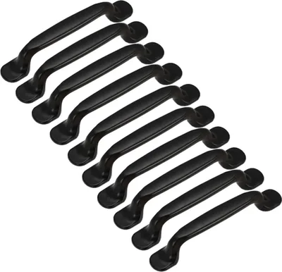 Image de Kastdeur Handgrepen - 10 pièces - Noir - Forme d'arc