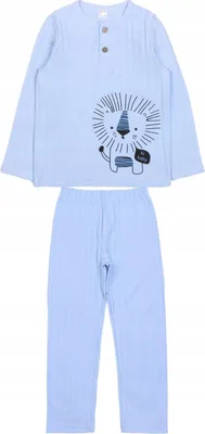 Produktbild von Pyjama Jungen - 100% Baumowolle - 104 - Türkis - Bequem und Atmungsaktiv - Ideal für den Schlaf