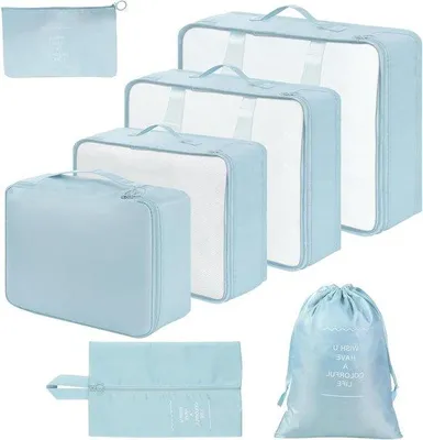 Produktbild von Famanu Reiseorganizer 7-in-1 für Kleidung und Unterwäsche mit Schuhfach