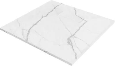 Produktbild von Mexen Hugo quadratischer SMC Duschbecken 80 x 80 cm, weißer Stein - 42158080