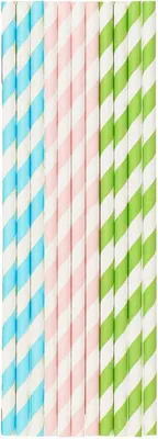 Produktbild von 500  Stohhalme Papier Trinkhalme 20 cm x Ø 6 mm Pastell