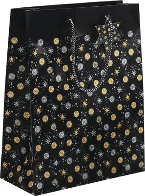 Produktbild von SIGEL GT028 Geschenktasche groß, Stardust, 260x330x120 mm, 1 Tasche
