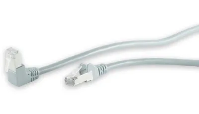 Produktbild von Patchkabel cat 6 S/FTP PIMF Winkel-gerade 15m