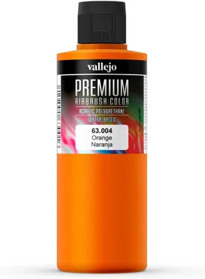 Immagine prodotto di Vallejo 63004 Arancione, vernice acrilica opaca Premium per aerografo, 200 ml