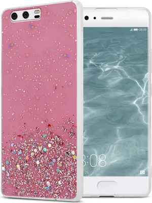Produktbild von Cadorabo Hülle für Huawei P10 Schutz Hülle in Rosa Handyhülle TPU Etui Glitter Cover Case Glitzer