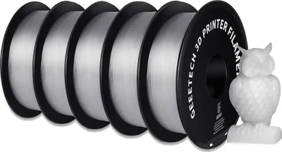 Obrázok produktu pre vlákno do 3D tlačiarne, materiál PETG, priemer 1,75 mm, priehľadné