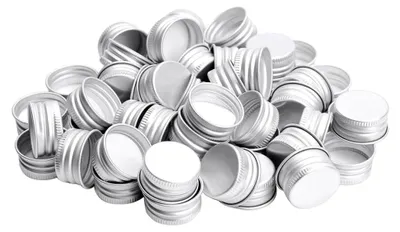Produktbild von 50 Stück Aluminium Schraubverschlüsse 28mm Auslaufsichere Ersatzdeckel für Milchflaschen und Einmachgläser