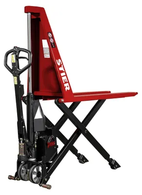 Produktbild von STIER Elektro-Scherenhubwagen EZX-10 Tragkraft 1000kg Gabellänge 1170mm, Hubmotor 0,6 kW