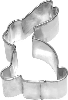 Produktbild von BIRKMANN Ausstechform Hase, sitzend, 5 cm, Weißblech mit brilliantem Glanz, hangelötet, 110021