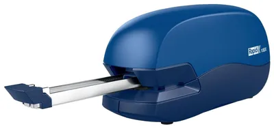 Produktbild von Rapid 10BX, 10 Blätter, Standard-Clinch, Vorderseite, 1 cm, Kunststoff, Blau