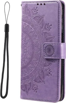 Produktbild von König Design Hülle kompatibel mit Xiaomi Redmi Note 11 Pro / Note 11 Pro+ 5G Kunstleder Handyhülle - Handy Case Lila