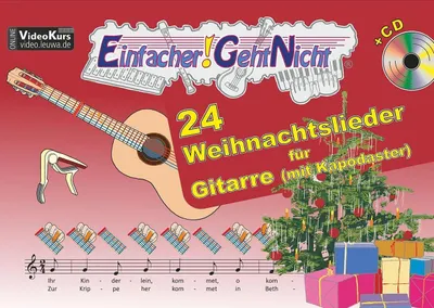 Image de Einfacher! Geht-Nicht: 24 Weihnachtslieder für Gitarre mit CD: Das besondere Notenheft für Anfänger