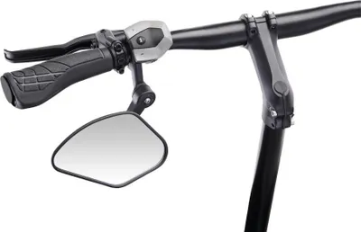 Produktbild von Krampe Fahrradspiegel Krampe KF Sport Typ C links, kleine Außenklemmung, schwarz, schwarz