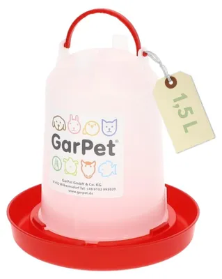 Produktbild von Hühnertränke Hühner Zubehör Wassertränke Hühner Geflügeltränke Automatisch Wasserversorgung Für Geflügel Tränke Kükentränke Wasserspender Wachteltränke 1,5 L