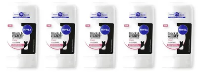 Produktbild von NIVEA Deodorant Black & White Invisible Clear Deo Stick 5 x 50ml