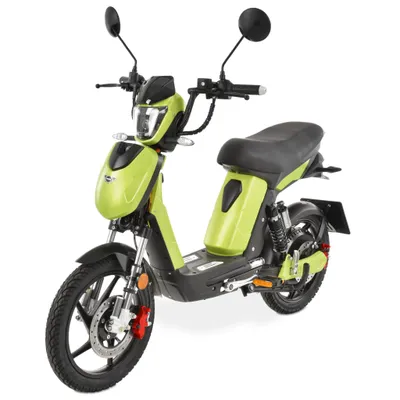 Produktbild von HECHT Betis Mofa Roller Akku mit Straßenzulassung | bis 45 km/h | Grün | 40 km | 48 V 12 Ah