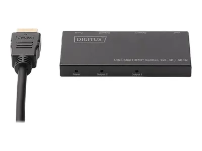 Immagine prodotto di DIGITUS Ultra Slim HDMI Splitter DS-45322 - Splitter video/audio - 2 x HDMI - Desktop