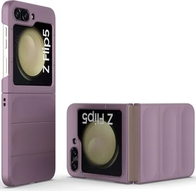 Produktbild von Handyhülle für Samsung Galaxy Z Flip 5 Hartes PC Matt Stossfest Anti-rutsch Hülle Lila