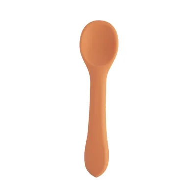 Produktbild von Silikon-Babylöffel für Kinder 14 cm orange ORION 154207