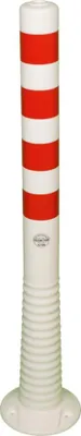 Zdjęcie produktu dla Słupek blokującypoliuretan biały/czerwony Ø 80 mm - 12231 UV