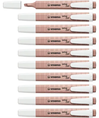 Obrázek produktu pro Zvýrazňovače STABILO – swing cool NatureCOLORS – balení po 10 kusech – umbra
