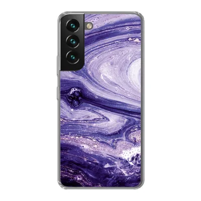 Produktbild von MuchoWow® Handyhülle Schutzhülle Hülle für Samsung Galaxy S22 Marmor - Naturstein - Glitzer Silikon Softcase Handy Hülle - Mobiltelefonhülle