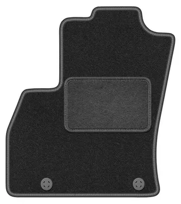 Produktbild von Fahrermatte Velours für Fiat Qubo 2008-2020 (Kombivan) – 1-tlg, Graphit, passgenau – Wielganizator LUX