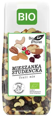 MIESZANKA STUDENCKA Z ŻURAWINĄ BIO 150 g - BIO PLANET