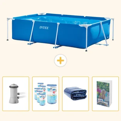 Zdjęcie produktu dla Prostokątny basen stelażowy - 300x200x75 cm - 5-elementowy - SCB118
