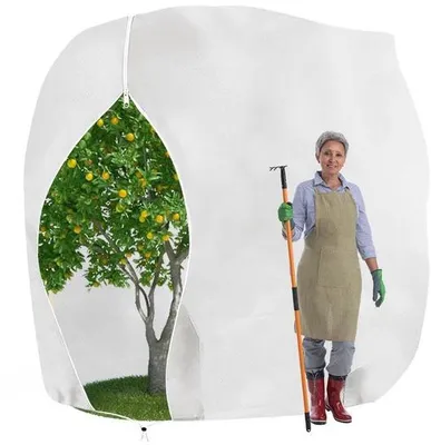 Image de Housse de protection hivernale pour plantes, 200 x 240 cm, blanche, respirante, résistante à la déchirure